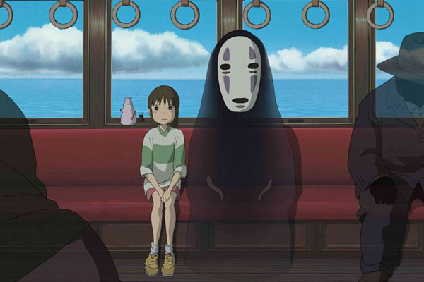 Chihiro and No-Face, from Spirited Away